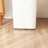 Yiwbj 冷蔵庫 マット透明 55x65cm 厚さ2mm PVC 無色 クリア 傷防止マット キズ防止 凹み防止 床保護シート (透明 厚さ2mm, 55x65cm)