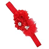 Zhhlaixing ベビー小物 Baby Girls Kids Soft Elastic Cute Silk flower Headband Hairband Hair Accessories fo