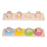 Demiawaking　かわいい幼児・子供 教育教材　幾何学的図形・ 木のおもちゃ　啓蒙教育