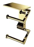 株式会社WEST トイレットペーパーホルダー Agaho brass 34M 鏡面ゴールド 34M-N0002-GB