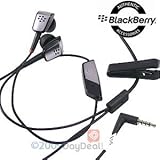 RIM 純正 ドコモ BlackBerry Bold 9900 / 9780 / 9700 / 9000 / Curve 9300 Premium Stereo Headset, 3.5 mm ブラックベリー プレミアムステレオヘッドセット HDW-15766-005