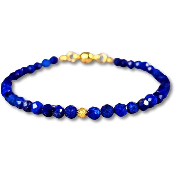 Amazon.co.jp: CHROME HEARTS 3MM LAPIS LAZULI & 3 SILVER BEADS