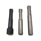 3ピース1/4 "六角シャンクブラックソケットドライバーセットドリルビットコンバータドライバーホルダーアダプター用sdsハンマー掘削ツール磁気sdsに