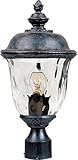 Maxim Lighting 40426WGOB Carriage House VX 1-Light Outdoor 19.5-Inch Pole/Post Lantern, Oriental Bro