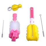 Gland Baby Bottle Nipple &Tube Brush Cleaner Scrubber Bottle Cleaning Kit for Feeding Bottle Nipple 