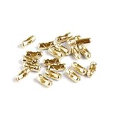 日本紐釦貿易(Nippon Chuko)NBK ボールチェーン用コネクター 1.5mm 20個 ゴールド KE514-G