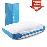 Avenco 枕 まくら 安眠枕 ピロー 低反発 寝具 セミシングル 白 50*30cm いび...