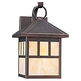 Sea Gull Lighting 8508-71 Outdoor Sconce with ChampagneGlass Shades, Antique Bronze Finish [並行輸入品]