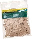 Wolfcraft 2922405 of #10 Compressed Wafer Shaped Wood Biscuits for Joining Wood Pieces, 50 Piece Bag