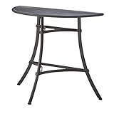 スチール製コンソールテーブル/サイドテーブル 【幅85cm】 ELS-216 〔ディスプレイ家具 什器〕