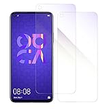 [2枚入り] LOOF HUAWEI nova 5T 用 簡単貼り付け 保護フィルム ソフトフィルム 気泡なし 画面保護 ブルーライトカット 衝撃吸収 耐衝撃 保護シート 傷防止 フィルム 割れ防止 ブルーライト軽減 目に優しい [HUAWEI nova 5T/ブルーライトカット仕様]