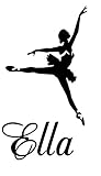 バレエダンサーElla名Letters Childrens部屋ビニール壁アートステッカーデカール