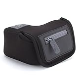USA Gear FlexARMORユニバーサルカメラケーススリーブfor off-setレンズカメラ – Works with Panasonic Lumix DMC - dmc-zs110、tz80、Olympus Stylus sh-3 and Moreカメラ