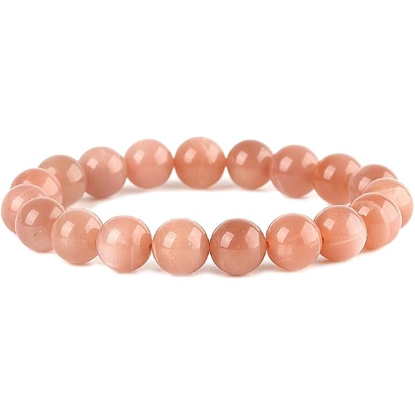 Amazon | [SION] 天然石 ブレスレット サンストーン 日長石 約6mm