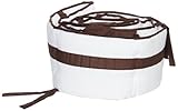 Baby Doll Bedding Modern Hotel Style Crib Bumper, Chocolate by BabyDoll Bedding