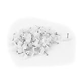 uxcell 釘止めタイプ　ケーブルステップル　ケーブルクリップ　サークル　メタルネイル　　オーディオスピーカーワイヤー