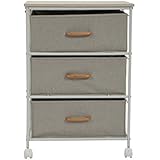 Homebi 収納チェスト 布製チェスト ファブリックチェスト 簡単組立 布製ボックス ランドリーチェスト キャビネット イージーチェスト 収納ラック 小物収納 衣装収納 布製インテリアチェスト (3段3杯/グレー)