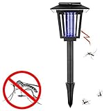 Azorcol 電撃殺虫器 UV光源吸引式殺虫器 虫退治 誘蛾灯 LEDソーラーライト 差しこみ式 自動点灯式光センサーライト 飾りライト イルミネーション お庭/芝生/屋外/園芸/車道/歩道/玄関な