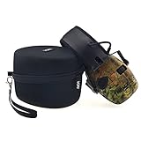 イヤーマフケース TOENNESEN ショックプルーフハード キャリングケース トラベルバッグ セーフティ イヤーマフラーシューター スポーツ用の聴覚保護戦術100電子聴覚プロテクター アクセサリー用