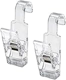 ライクイット(Like-it) 引っ掛けて使えるハンギングクリップ クリア 約幅3×奥行5.8×高さ9.7cm 123118 2個入