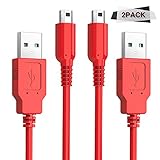 Daugee 3DS 充電ケーブル 2本パック 5フィート 交換用電源コード USB充電ケーブル Nintendo 3DS/3DS XL/3DS/New 3DS XL/DSi/DSi XL/2DS/New 2DS XL用