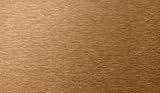 art3d 4-pieces Peel - N - Stick Backsplash Long Grainメタルタイル、3 " x 6 cm、Brushed Bronze