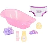 You & Me Doll Bathtub Playset - Pink [並行輸入品]