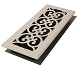 Decor Grates FS412-WH 4-Inch by 12-Inch Scroll Metal Floor Register, White [並行輸入品]