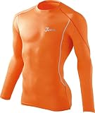 ジャウィン(Jawin)インナーシャツ 長袖アンダーシャツ 春夏 接触冷感×ストレッチjd-56124 オレンジ ＬＬ