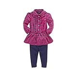 【RALPH LAUREN (ラルフ　ローレン)】マルチプリントチュニック（ピンク）2ピースセット(Baby girls) 18M (78-83cm)888178401474
