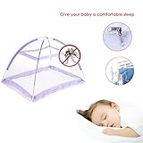Kids Baby Infant Nursery Bed Crib Canopy Mosquito Net Netting Play Tent House Purple by COFFLED
