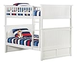 Nantucket Bunk Bed, Full Over Full, White [並行輸入品]