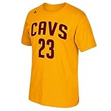 Lebron James Cleveland Cavaliers # 23 NBA Youth Name & Number Tシャツゴールド ゴールド