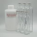 ハーバリウムオイル＆ボトル (200ml 3本&100ml 3本, ハート)