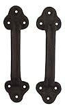 Cast Ironゲートドアプルハンドル2つのセット