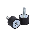 丸型防振ゴム 防振ゴムマウント 防振動絶縁マウント M6 6mm アイソレーターマウント 抗振動ダンパーマウント ブラック4個入