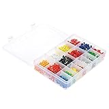 KKmoon 絶縁圧着端子 2120個セット 銅ワイヤー 絶縁コネクタ AWG 22-5 絶縁キャップ 収納ボックス付き