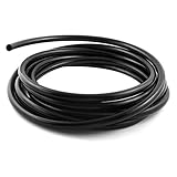 uxcell　ポリウレタンエアホース　5m　OD12mm　ID8mm　PU　ブラック