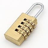 Mioniソリッド真鍮2個組み合わせ4銅桁ロック南京錠インドア、アウトドアRustlessダイキャスト