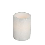 E verlasting Glow LED Wax Beaded Effect Pearl AB Candle, 3' X 4' [並行輸入品]