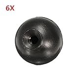 ILS - 10 pieces M6 Threaded Black Ball Knob Machine Control Handle 32mm Diameter Ball Nut