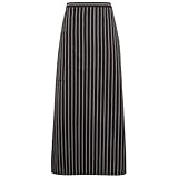 (プレミエ) Premier ガストロノミー ストライプ ウエストエプロン 作業用エプロン ビストロ ワークウェア (ワンサイズ) (ブラック/グレー)