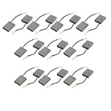 uxcell カーボンブラシ 炭素 金属 20×16×4.9mm ダークグレー 20個入り