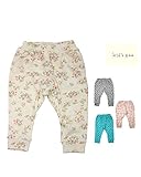 【子供服】 kids zoo (キッズズー) お花・モチーフ総柄柔らかフライスパンツ 70cm～95cm W65013