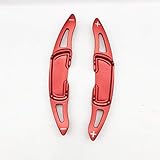 マツダ 専用 アルミ合金 パドルシフトカバー 2点セット 適合多数 ロードスターND ロードスター RF デミオ mazda3 アクセラ mazda6 アテンザ CX-3 CX-5 CX-8 (レッド)