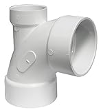 Canplas 192245 PVC DWV曲げwith LHI、3 x 3 x 2 1 / 4インチ、ホワイト