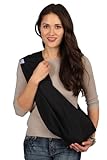 HugaMonkey Black Baby Sling Small