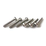 YJB PARTS #10018 ストラト用ピックアップネジ(なべ頭) インチ ステンレス 6本入り