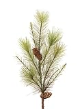 Pack of 12グリーンミックスパインW / Pine Cones人工クリスマスフローラルSprays 26 "
