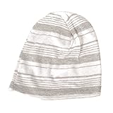 (カジュアルボックス)CasualBox ベビー Linen ボーダー オーガニックコットン ワッチ フリーサイズ 赤ちゃん帽子 charm チャーム(グレー)